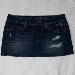 American Eagle blue denim mini skirt size 4